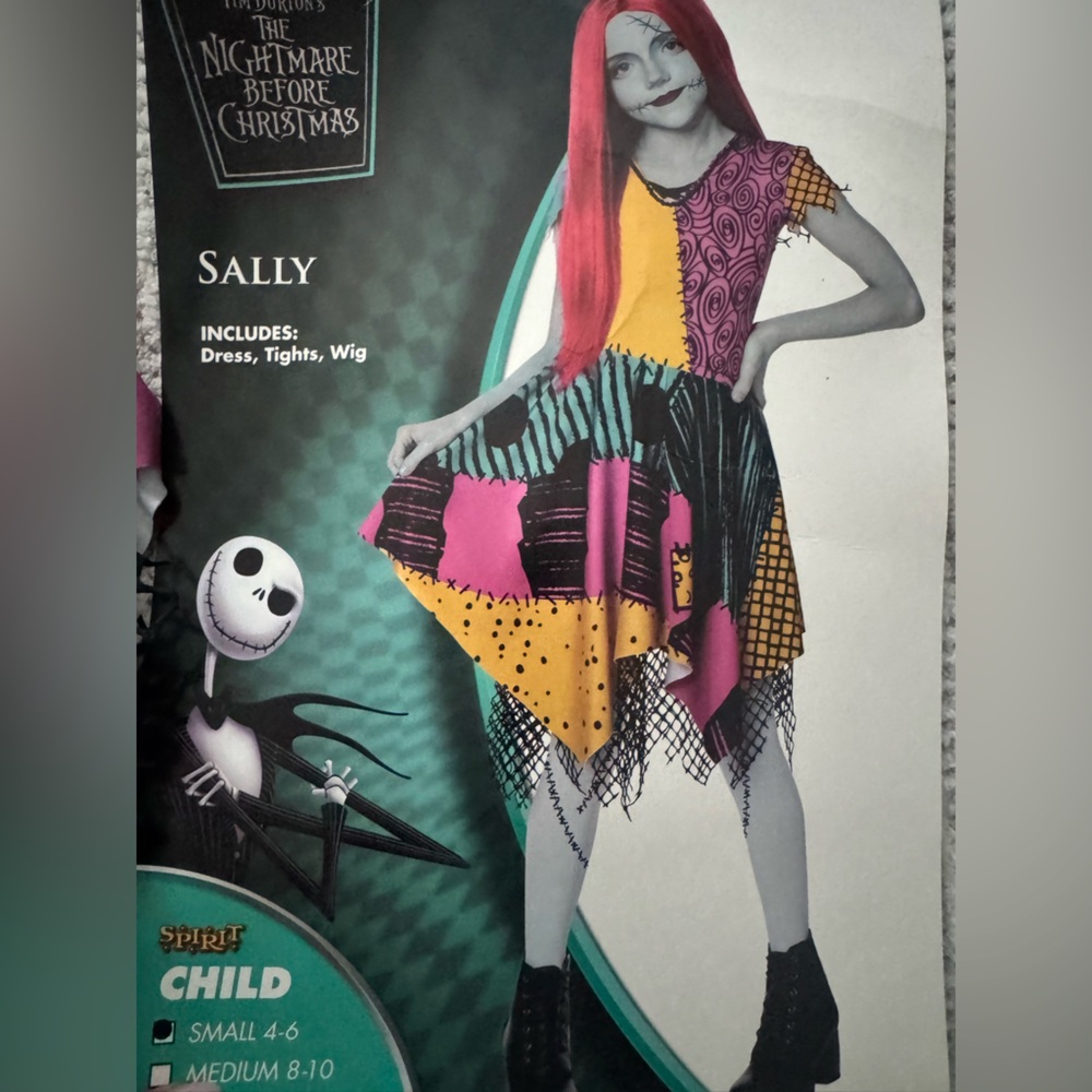 Spirit Sally Costume - Pink, Yellow, Black